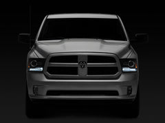 Raxiom - Raxiom 09 - 18 Dodge RAM 1500 LED Halo Headlights w/Switchback Turn Signals - Blk Housing (Clear Lens) - Demon Performance