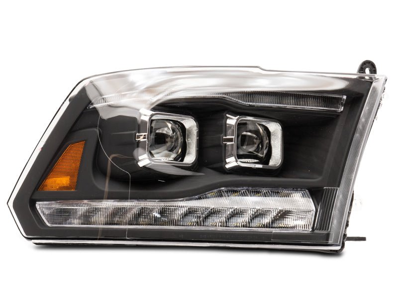 Raxiom - Raxiom 09 - 18 RAM 1500 LED Projector Headlights w/ Switchback Turn Signals - Blk Housing (Clear Lens) - Demon Performance