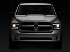Raxiom - Raxiom 09 - 18 RAM 1500 LED Projector Headlights w/ Switchback Turn Signals - Blk Housing (Clear Lens) - Demon Performance