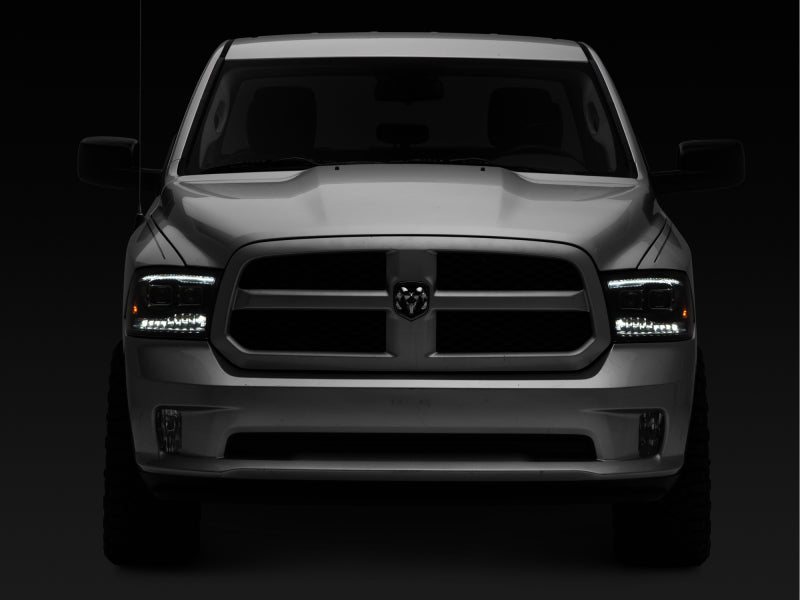 Raxiom - Raxiom 09 - 18 RAM 1500 LED Projector Headlights w/ Switchback Turn Signals - Blk Housing (Clear Lens) - Demon Performance