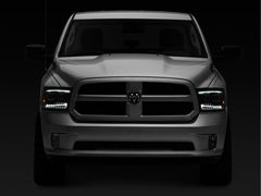 Raxiom - Raxiom 09 - 18 RAM 1500 LED Projector Headlights w/ Switchback Turn Signals - Blk Housing (Clear Lens) - Demon Performance