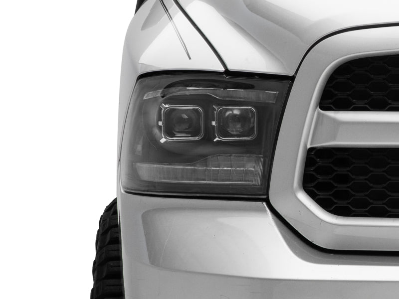 Raxiom - Raxiom 09 - 18 RAM 1500 LED Projector Headlights w/ Switchback Turn Signals - Blk Housing (Clear Lens) - Demon Performance