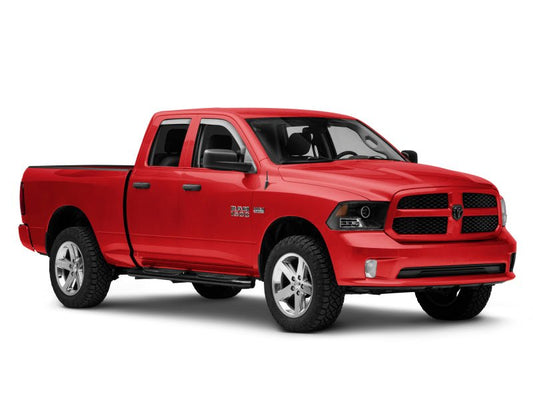 Raxiom - Raxiom 09 - 18 RAM 1500 Super White LED Halo Projector Headlights - Black Housing (Clear Lens) - Demon Performance