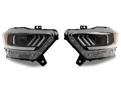 Raxiom - Raxiom 15 - 17 Ford Mustang GT350 GT500 LED Projector Headlights - Blk Housing (Clear Lens) - Demon Performance