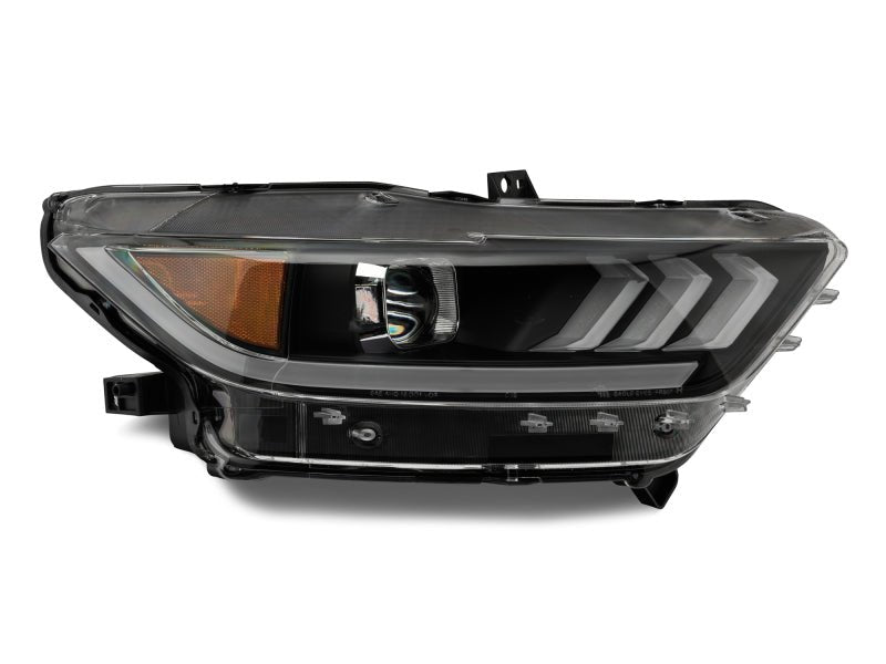 Raxiom - Raxiom 15 - 17 Ford Mustang Projector Headlights OEM HID Bulbs - Black Housing (Clear Lens) - Demon Performance