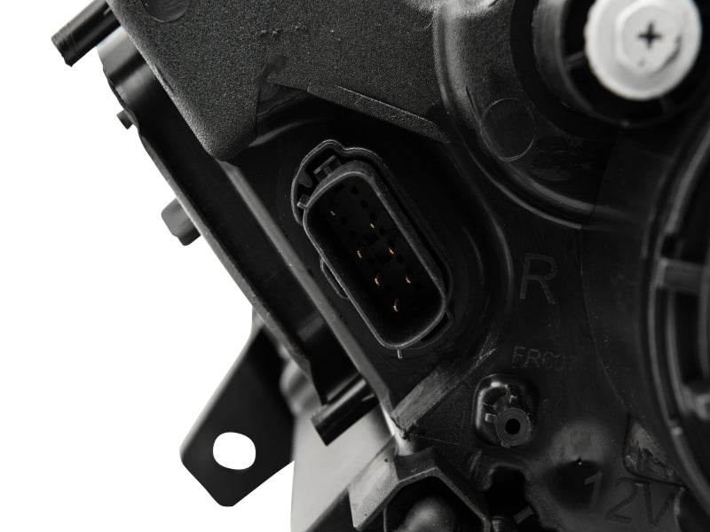 Raxiom - Raxiom 15 - 17 Ford Mustang Projector Headlights OEM HID Bulbs - Black Housing (Clear Lens) - Demon Performance