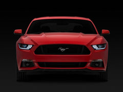 Raxiom - Raxiom 15 - 17 Ford Mustang Projector Headlights OEM HID Bulbs - Black Housing (Clear Lens) - Demon Performance