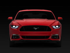 Raxiom - Raxiom 15 - 17 Ford Mustang Projector Headlights OEM HID Bulbs - Black Housing (Clear Lens) - Demon Performance