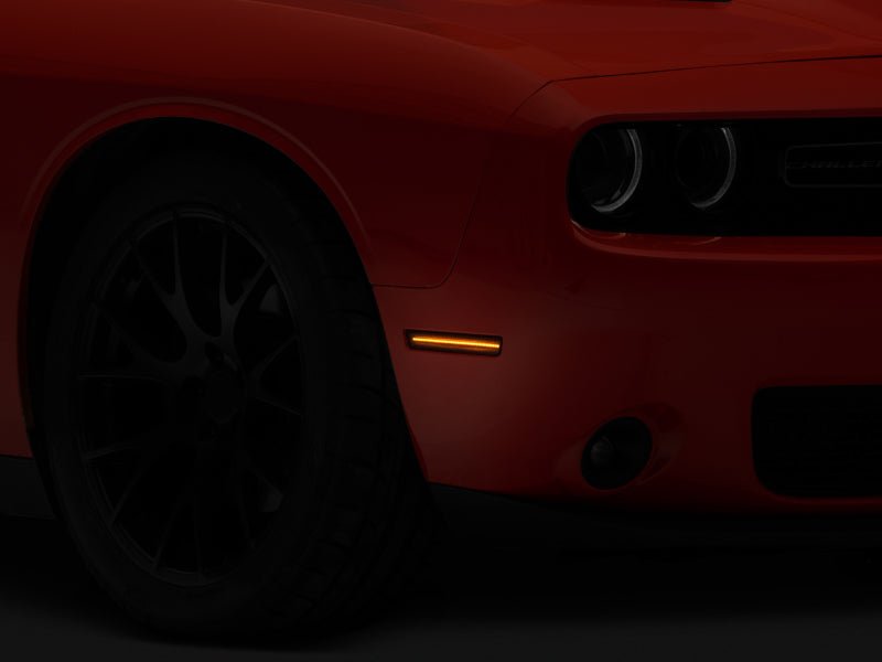 Raxiom - Raxiom 15 - 22 Challenger Excluding Widebody Axial Series LED Side Marker Lights (Smoked) - Demon Performance