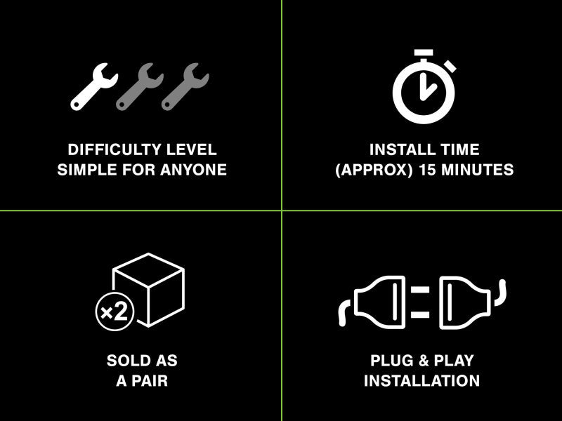 Raxiom - Raxiom 15 - 22 Ford Mustang Axial Series LED Side Marker Lights Rear (Smoked) - Demon Performance