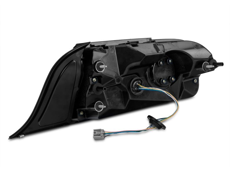 Raxiom - Raxiom 15 - 22 Ford Mustang Halo LED Tail Lights - Gloss Black Housing (Smoked Lens) - Demon Performance