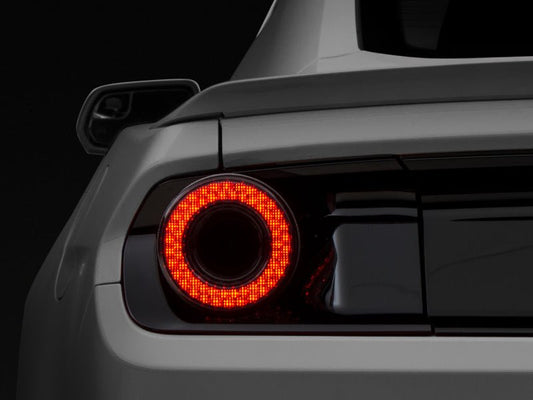 Raxiom - Raxiom 15 - 22 Ford Mustang Halo LED Tail Lights - Gloss Black Housing (Smoked Lens) - Demon Performance