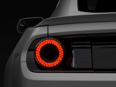 Raxiom - Raxiom 15 - 22 Ford Mustang Halo LED Tail Lights - Gloss Black Housing (Smoked Lens) - Demon Performance
