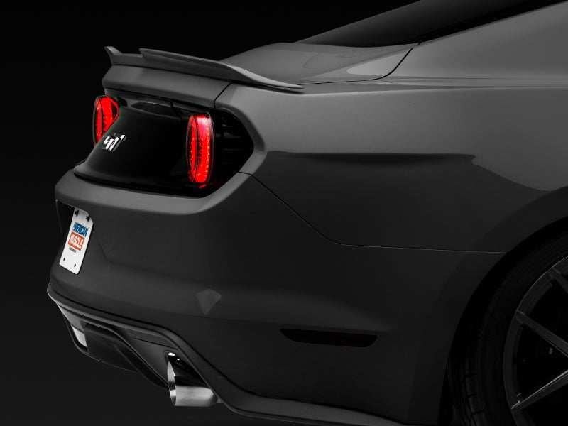 Raxiom - Raxiom 15 - 22 Ford Mustang Halo LED Tail Lights - Gloss Black Housing (Smoked Lens) - Demon Performance