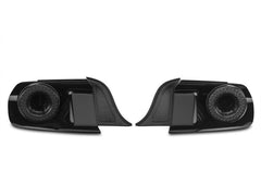 Raxiom - Raxiom 15 - 22 Ford Mustang Halo LED Tail Lights - Gloss Black Housing (Smoked Lens) - Demon Performance