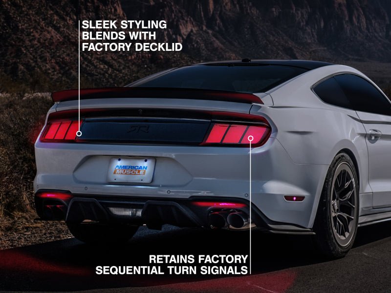 Raxiom - Raxiom 15 - 22 Ford Mustang Profile LED Tail Lights - Gloss Black Housing (Smoked Lens) - Demon Performance
