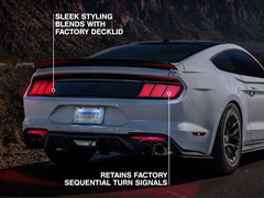 Raxiom - Raxiom 15 - 22 Ford Mustang Profile LED Tail Lights - Gloss Black Housing (Smoked Lens) - Demon Performance