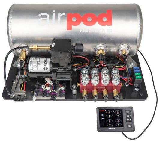Ridetech - Ridetech RidePro E5 Air Ride Suspension Control System 3 Gal Single Compressor AirPod 1/4in Valves - Demon Performance