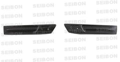 Seibon - Seibon 09 - 10 Nissan GTR R35 Carbon Fiber Fender Duct Logos (Pair) - Demon Performance