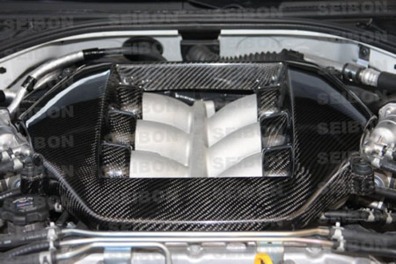 Seibon - Seibon 09 - 11 Nissan GTR R35 Carbon Fiber Engine Cover - Demon Performance
