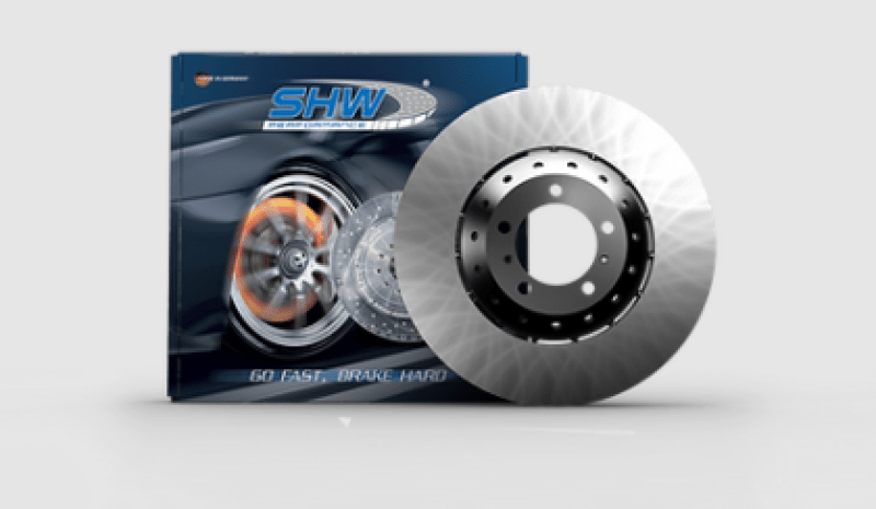 SHW Performance - SHW 19 - 21 Porsche Cayenne S 2.9L w/19in Wheels/NAO Pads Left Frt Smooth LW Brake Rotor (9Y0615301Q) - Demon Performance