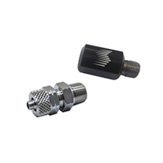 Snow Performance - Snow Performance 90 Degree Nozzle Holder (1/8in. NPT to 1/4in. OD Tube) - Black - Demon Performance
