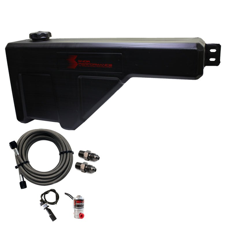 Snow Performance - Snow Performance Water Tank Upgrade 10gal (w/Braided SS Line/Brackets/Solenoid/4AN Fittings) - Demon Performance