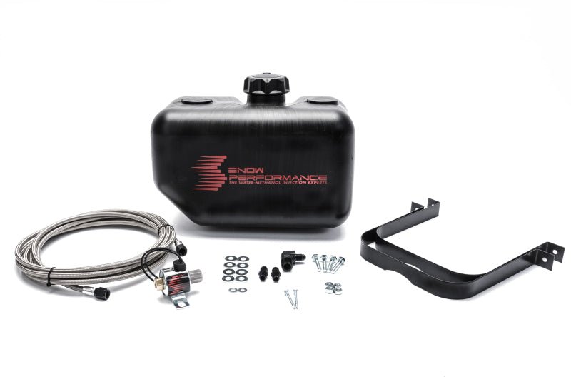 Snow Performance - Snow Performance Water Tank Upgrade 2.5gal Braided SS Line w/Bracket/Solenoid/Hose/Fittings - Demon Performance