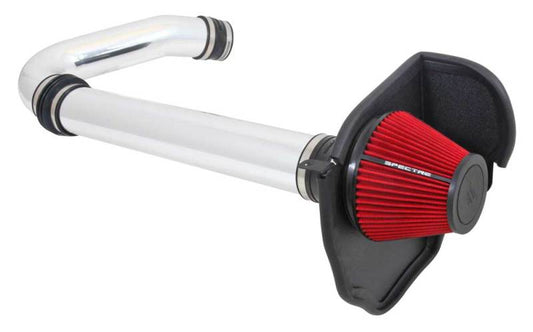 Spectre - Spectre 11-17 Challenger/Charger 3.6L Air Intake Kit - Polished w/Red Filter - Demon Performance