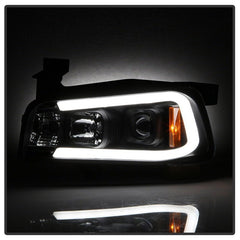 SPYDER - Spyder Dodge Charger 06 - 10 Projector Headlights - LED Light Bar - Black PRO - YD - DCH05V2 - LB - BK - Demon Performance