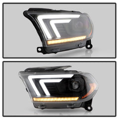 SPYDER - Spyder Dodge Durango 11 - 13 Halogen Model Only Projector Headlights - Black PRO - YD - DDU11SI - BK - Demon Performance