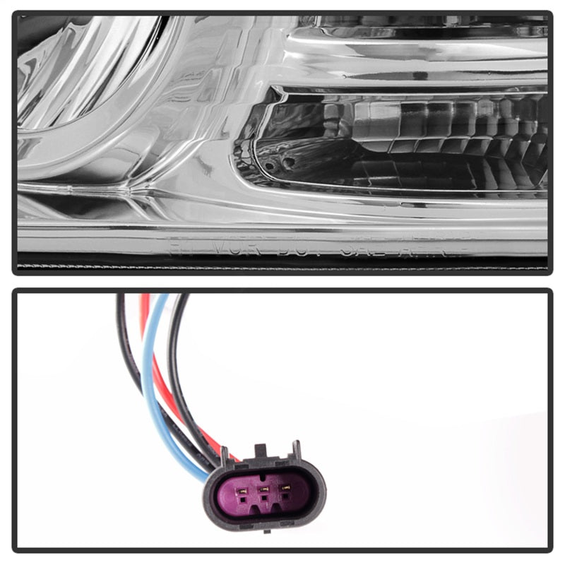 SPYDER - Spyder Dodge Ram 09 - 12 Projector Headlights Light Bar DRL Chrome PRO - YD - DR09 - LBDRL - C - Demon Performance