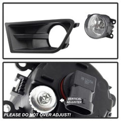 SPYDER - Spyder Ford Mustang 10 - 12 OEM Fog Light W/Universal Switch - Clear FL - FM2015 - C - Demon Performance