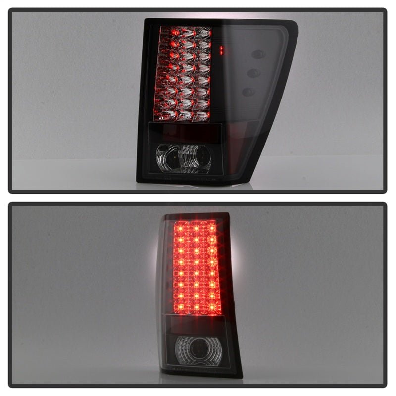 SPYDER - Spyder Jeep Grand Cherokee 07 - 10 LED Tail Lights Black ALT - YD - JGC07 - LED - BK - Demon Performance