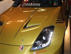 SPYDER - Spyder Nissan 350Z 03 - 05 Projector Headlights Halogen Model Only - DRL Black PRO - YD - N350Z02 - DRL - BK - Demon Performance