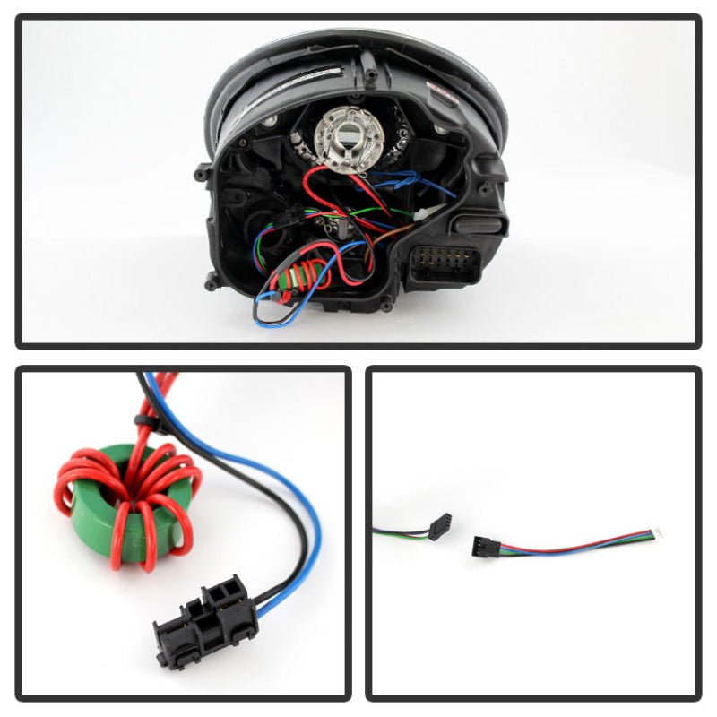 SPYDER - Spyder Porsche 911 05 - 09 Projector Headlights Xenon/HID Model - DRL LED Blk PRO - YD - P99705 - HID - DRL - BK - Demon Performance