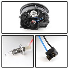 SPYDER - Spyder Porsche 911 997 2005 - 2009 Projector Headlights Halogen Model DRL LED Blk PRO - YD - P99705 - DRL - BK - Demon Performance