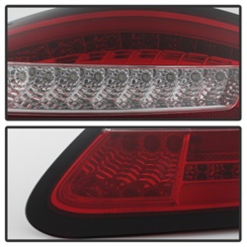 SPYDER - Spyder Porsche 987 Cayman 06 - 08 / Boxster 05 - 08 LED Tail Lights - Red Clear ALT - YD - P98705 - LED - RC - Demon Performance