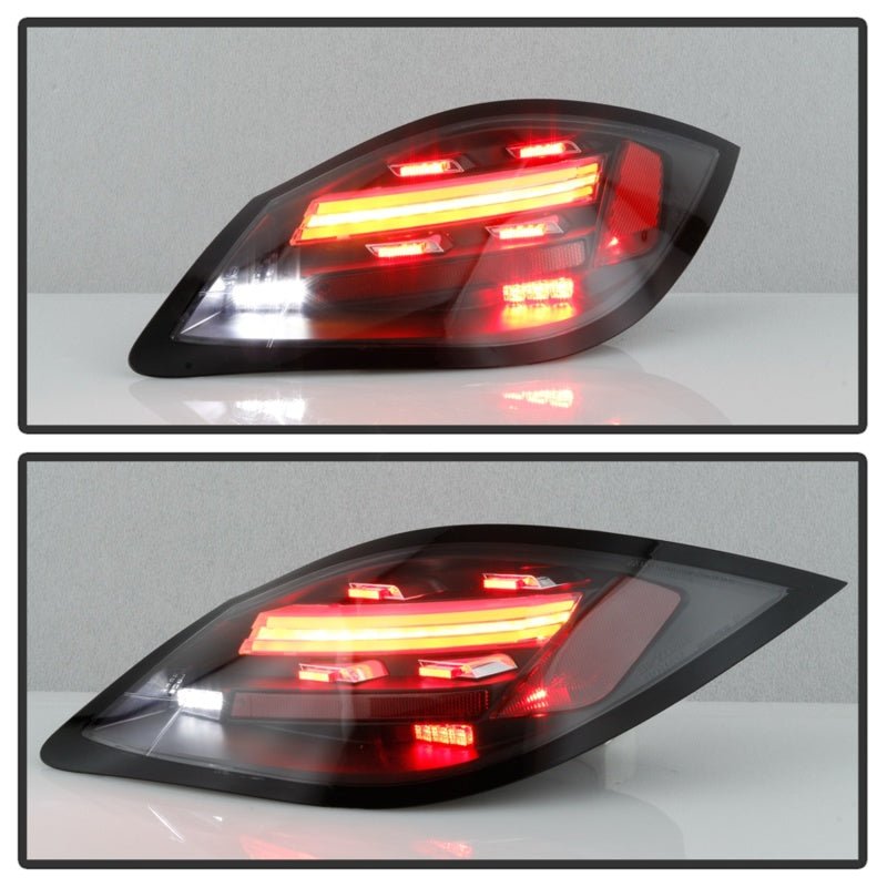 SPYDER - Spyder Porsche 987 Cayman 06 - 08 / Boxster 09 - 12 LED Tail Lights - Sequential Signal - Black - Demon Performance