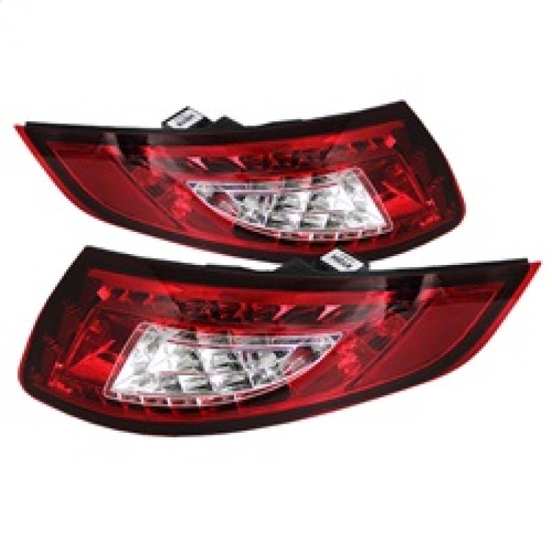 SPYDER - Spyder Porsche 997 05 - 08 LED Tail Lights Red Clear ALT - YD - P99705 - LED - RC - Demon Performance
