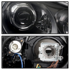 SPYDER - Spyder Porsche Cayenne 03 - 06 Projector Xenon/HID Model - DRL LED Blk PRO - YD - PCAY03 - HID - DRL - BK - Demon Performance