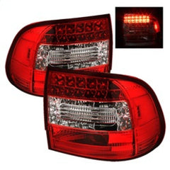 SPYDER - Spyder Porsche Cayenne 03 - 07 LED Tail Lights Red Clear ALT - YD - PCAY03 - LED - RC - Demon Performance
