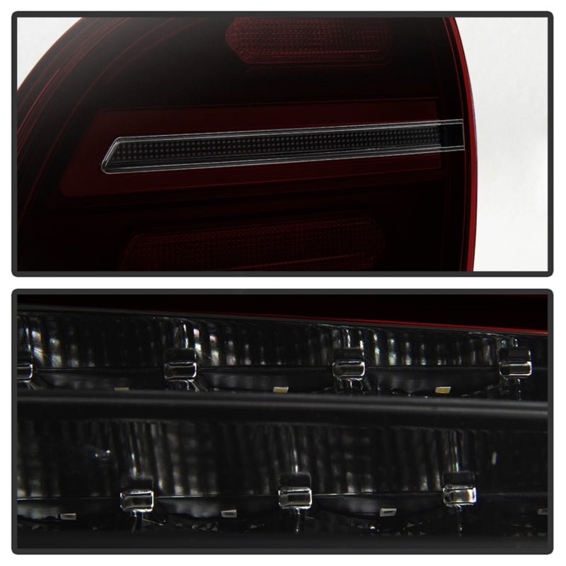 SPYDER - Spyder Porsche Cayenne 958 11 - 14 LED Tail Lights - Sequential Signal - Red Smoke - Demon Performance