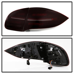 SPYDER - Spyder Porsche Cayenne 958 11 - 14 LED Tail Lights - Sequential Signal - Red Smoke - Demon Performance