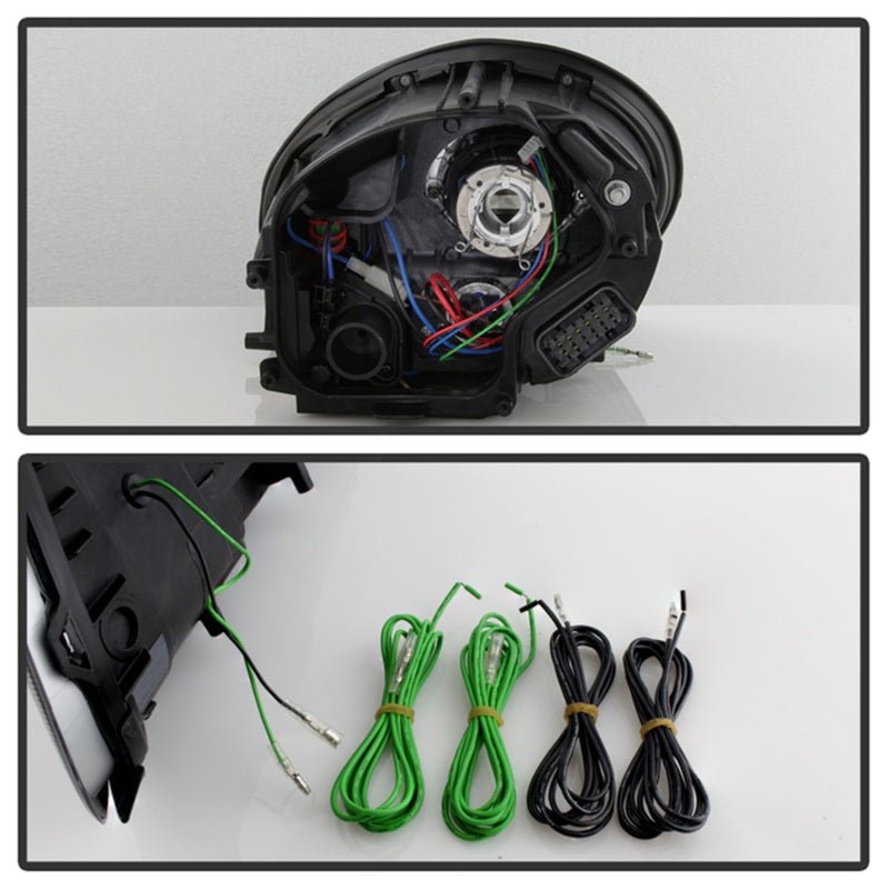 SPYDER - Spyder Porsche Cayman 05 - 08 Headlights - Halogen Model Only - Black PRO - YD - P98705 - HID - DRL - BK - Demon Performance