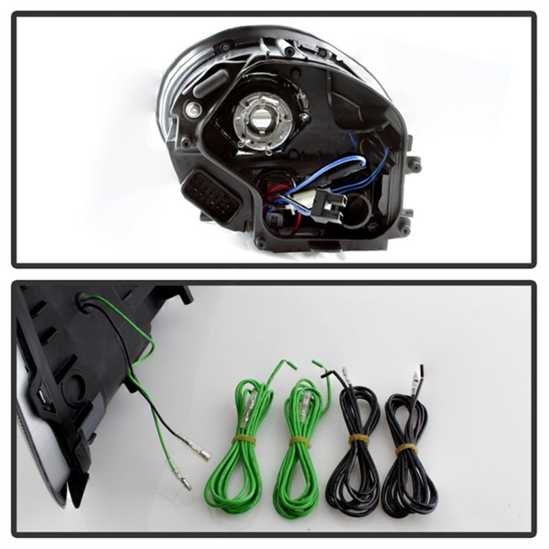 SPYDER - Spyder Porsche Cayman 05 - 08 Headlights - Halogen Model Only - DRL LED - Black PRO - YD - P98705 - DRL - BK - Demon Performance