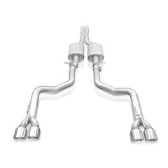 Stainless Works - Stainless Works 15 - 19 Dodge Challenger 6.2L/6.4L Hemi 3in Redline Catback X - Pipe w/4in Quad Tips - Demon Performance