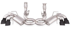 Stainless Works - Stainless Works 20 - 21 Chevrolet Corvette C8 6.2L Legend Cat - Back Exhaust w/ Matte Black Tips - Demon Performance