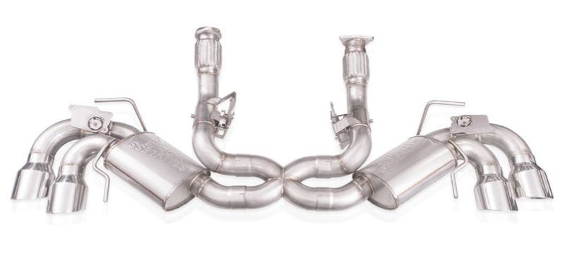 Stainless Works - Stainless Works 20 - 21 Chevrolet Corvette C8 6.2L Redline Cat - Back Exhaust w/ Polished Tips - Demon Performance