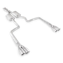Stainless Works - Stainless Works 2008 - 14 Challenger 3in Catback X - Pipe Chambered Mufflers 3 - 1/2in Tips - Demon Performance